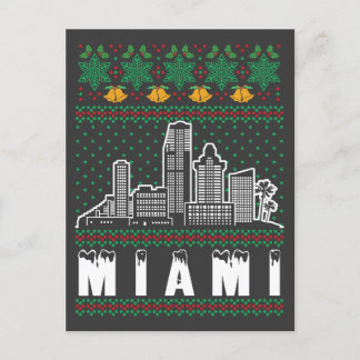 Carte Postale Miami Floride Noël laid