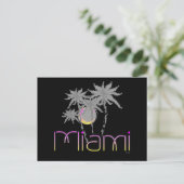 Carte Postale Miami, Floride Palms Cool (Debout devant)