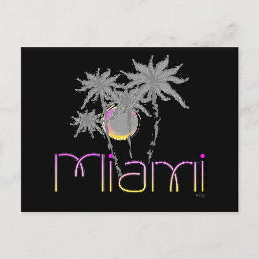 Carte Postale Miami, Floride Palms Cool (Devant)