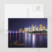 Carte Postale Miami, Floride, Ville de Progrès (Devant / Derrière)