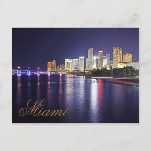 Carte Postale Miami, Floride, Ville de Progrès