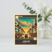 Carte Postale Miami, Floride | VINTAGE (Debout devant)