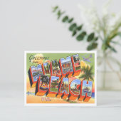 Carte postale Miami, Floride Vintage Big Letters (Debout devant)