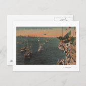 Carte Postale Miami, Floride - Vue de la pêche (Devant / Derrière)