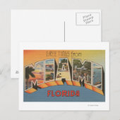 Carte Postale Miami, FlorideScènes de grandes lettresMiami, FL (Devant / Derrière)