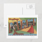 Carte Postale Miami, FlorideScènes de grandes lettresMiami, FL 2 (Devant / Derrière)