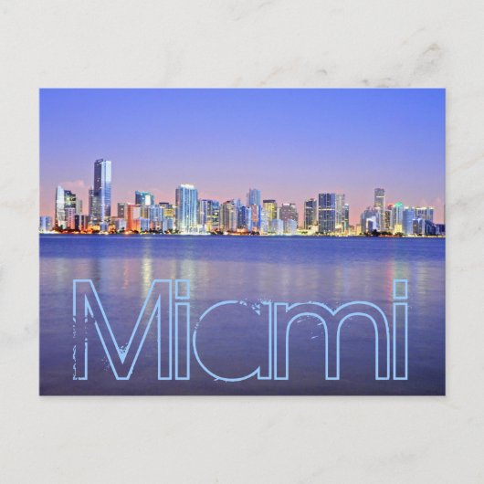 Carte Postale Miami, la Magic City à l'aube (Devant)