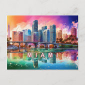 Carte Postale Miami La Magique Ville (Devant)