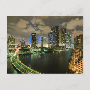 Carte Postale Miami la nuit