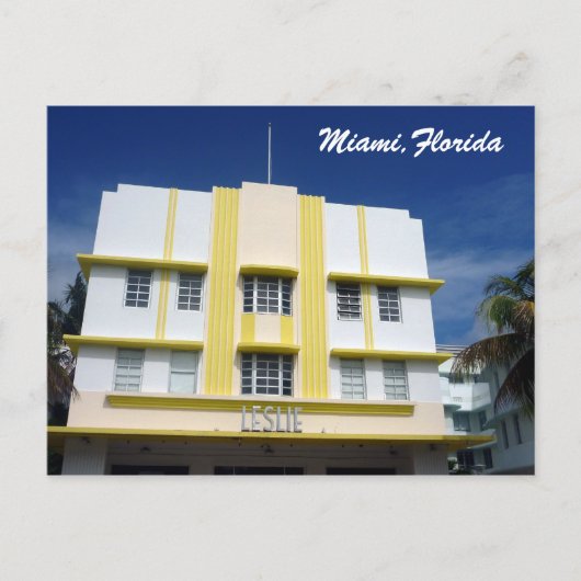 Carte Postale miami leslie (Devant)