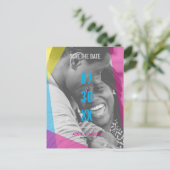 Carte Postale Miami Nights Enregistrer La Date Photo (Debout devant)