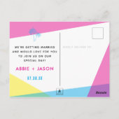 Carte Postale Miami Nights Enregistrer La Date Photo (Dos)