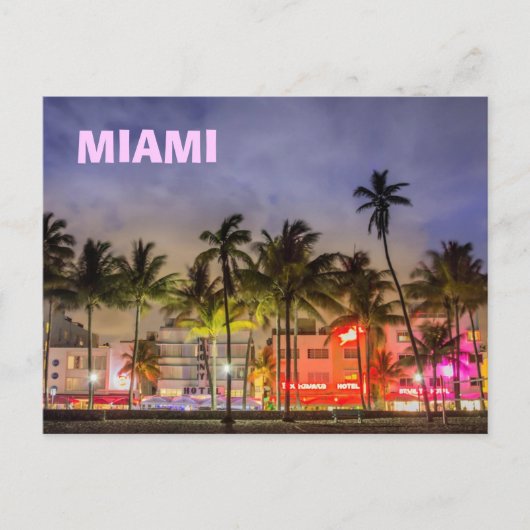 CARTE POSTALE MIAMI SKYLINE (Devant)