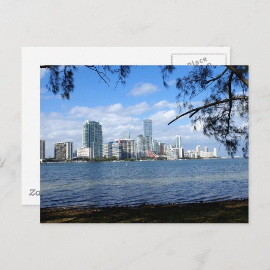 Carte Postale Miami Skyline (Devant / Derrière)