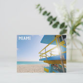 Carte Postale Miami South Beach Floride Lifeguard Station Voyage (Debout devant)