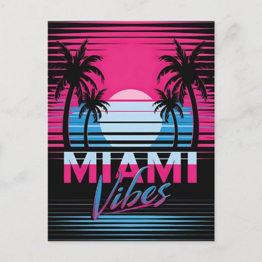 Carte postale Miami Vibes (Devant)