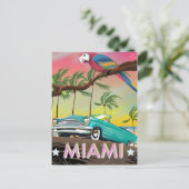Carte Postale Miami vintage retro (Debout devant)