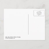 Carte postale Mic, Mac & Moe's Winter Holiday (Dos)