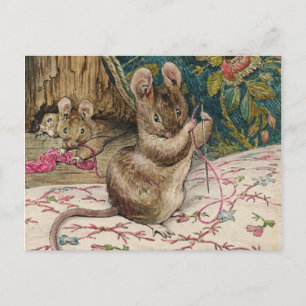 Carte Postale Mice At Work - Beatrix Potter