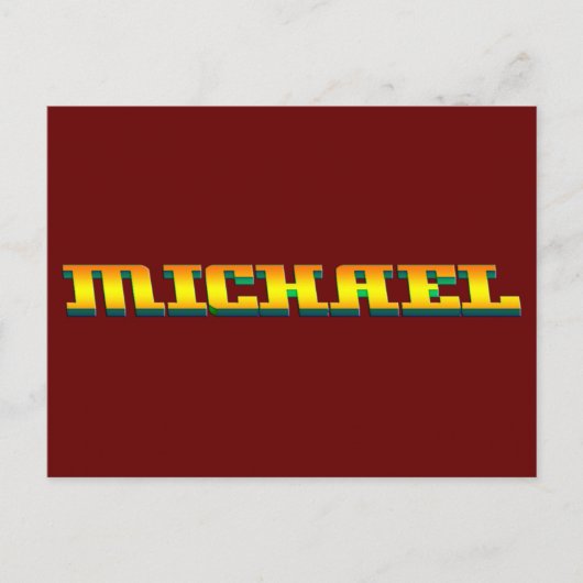 Carte Postale MICHAEL, pour Michael (Devant)