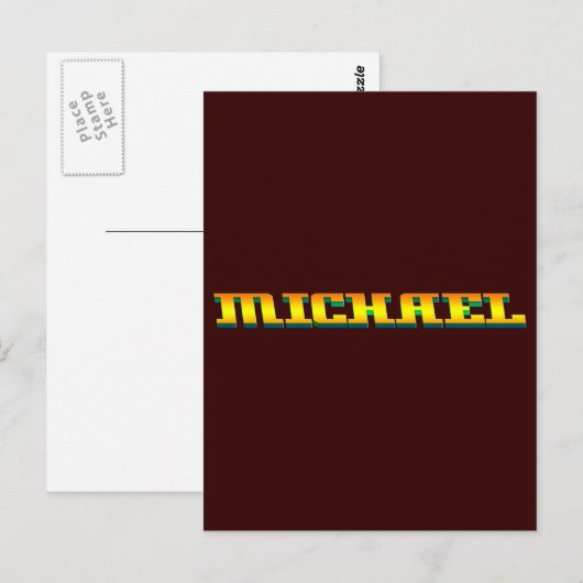Carte Postale MICHAEL, pour Michael (Devant / Derrière)