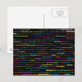 Carte postale Michael Text Design I (Devant / Derrière)