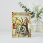 Carte Postale Michel-Ange : Le prophète Zacharie (Debout devant)