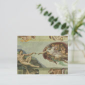 Carte Postale Michelangelo : Création d'Adam (Debout devant)