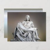 Carte Postale Michelangelo - La Pieta (Devant / Derrière)