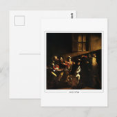 Carte Postale Michelangelo Merisi da Caravaggio #21 - Beaux-Arts (Devant / Derrière)