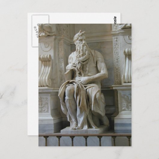 Carte Postale Michelangelo-Moses (Devant / Derrière)