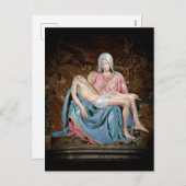 CARTE POSTALE MICHELANGELO PIETA (Devant / Derrière)