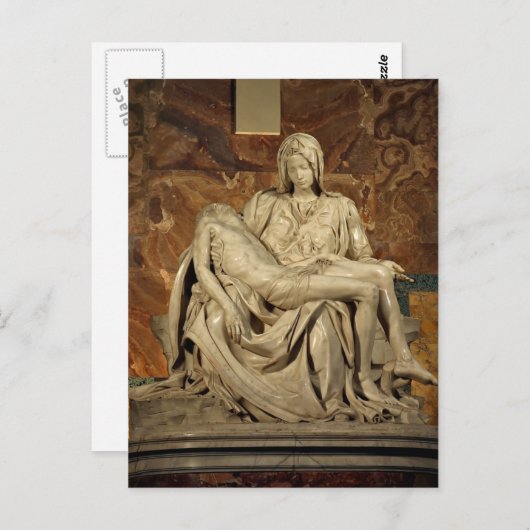 Carte Postale Michelangelo-Pieta (Devant / Derrière)