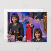 Carte Postale Michelle Obama (Devant / Derrière)