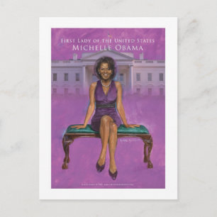 CARTE POSTALE MICHELLE OBAMA