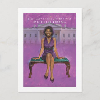 CARTE POSTALE MICHELLE OBAMA
