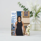 Carte postale Michelle Obama (Debout devant)