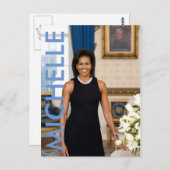 Carte postale Michelle Obama (Devant / Derrière)