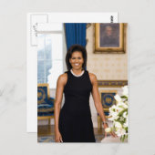 Carte postale Michelle Obama (Devant / Derrière)
