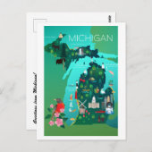 Carte postale Michigan (Devant / Derrière)
