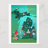 Carte postale Michigan (Devant)