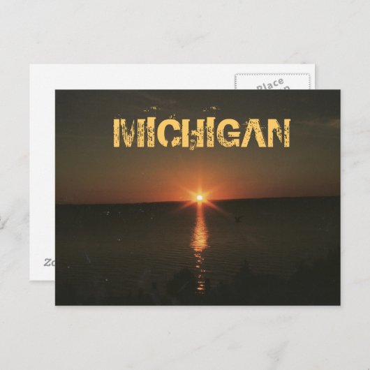 CARTE POSTALE MICHIGAN (Devant / Derrière)