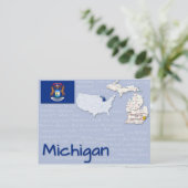Carte postale "Michigan" (Debout devant)