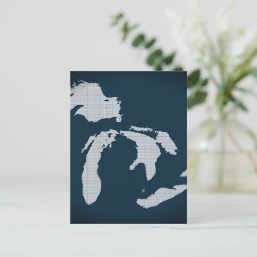 Carte Postale Michigan and the Great Lakes (Debout devant)