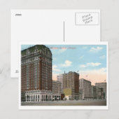 Carte Postale Michigan Ave., Chicago Vintage (Devant / Derrière)