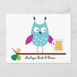 Carte postale Michigan Birds & Brews