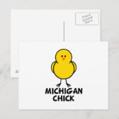Carte Postale Michigan Chick (Devant / Derrière)