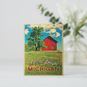 Carte Postale Michigan Country Red Barne (Debout devant)
