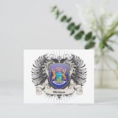 Carte Postale Michigan Crest (Debout devant)