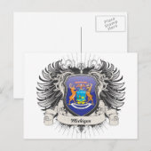 Carte Postale Michigan Crest (Devant / Derrière)